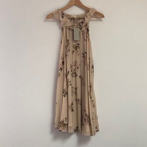 Vanessa Bruno Silk Mauve Floral Dress NWT